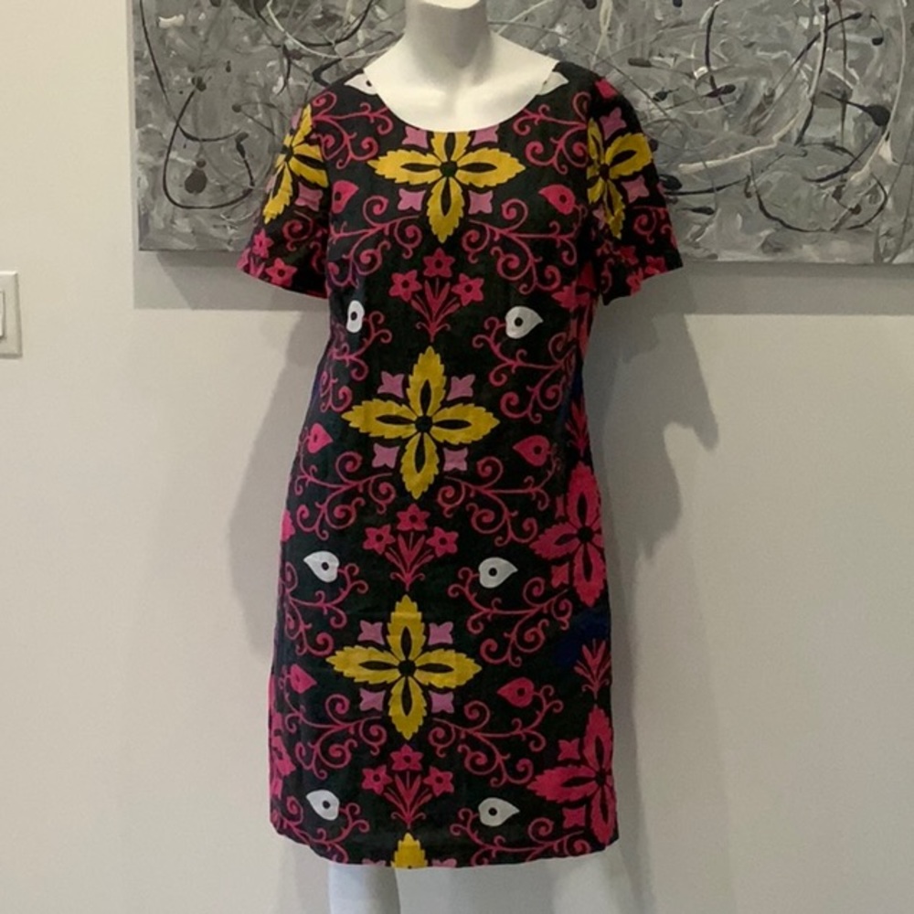 BODEN LINEN DRESS SIZE 10 STUNNING